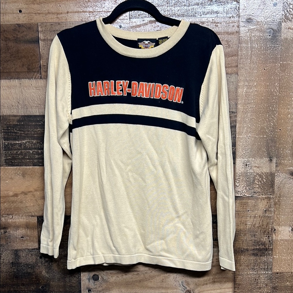 Vintage Harley Davidson Crewneck Sweater‎ Women’s Size Medium 100% Cotton Biker